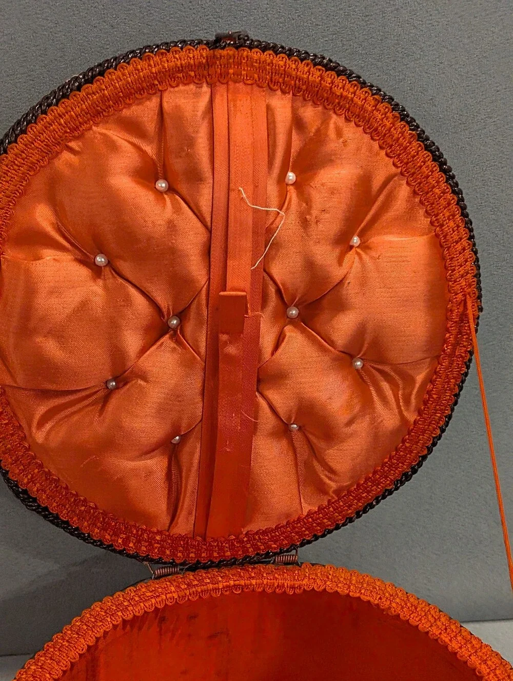 Wicker Sewing Basket Circle GrannieChic